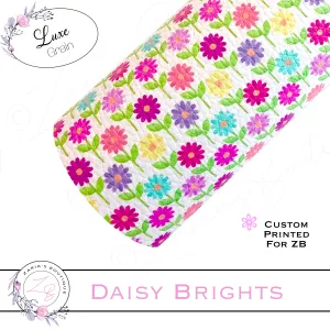 ⋅ Daisy Brights ⋅ Custom Vegan Faux Leather ⋅ Sheets Or Rolls!