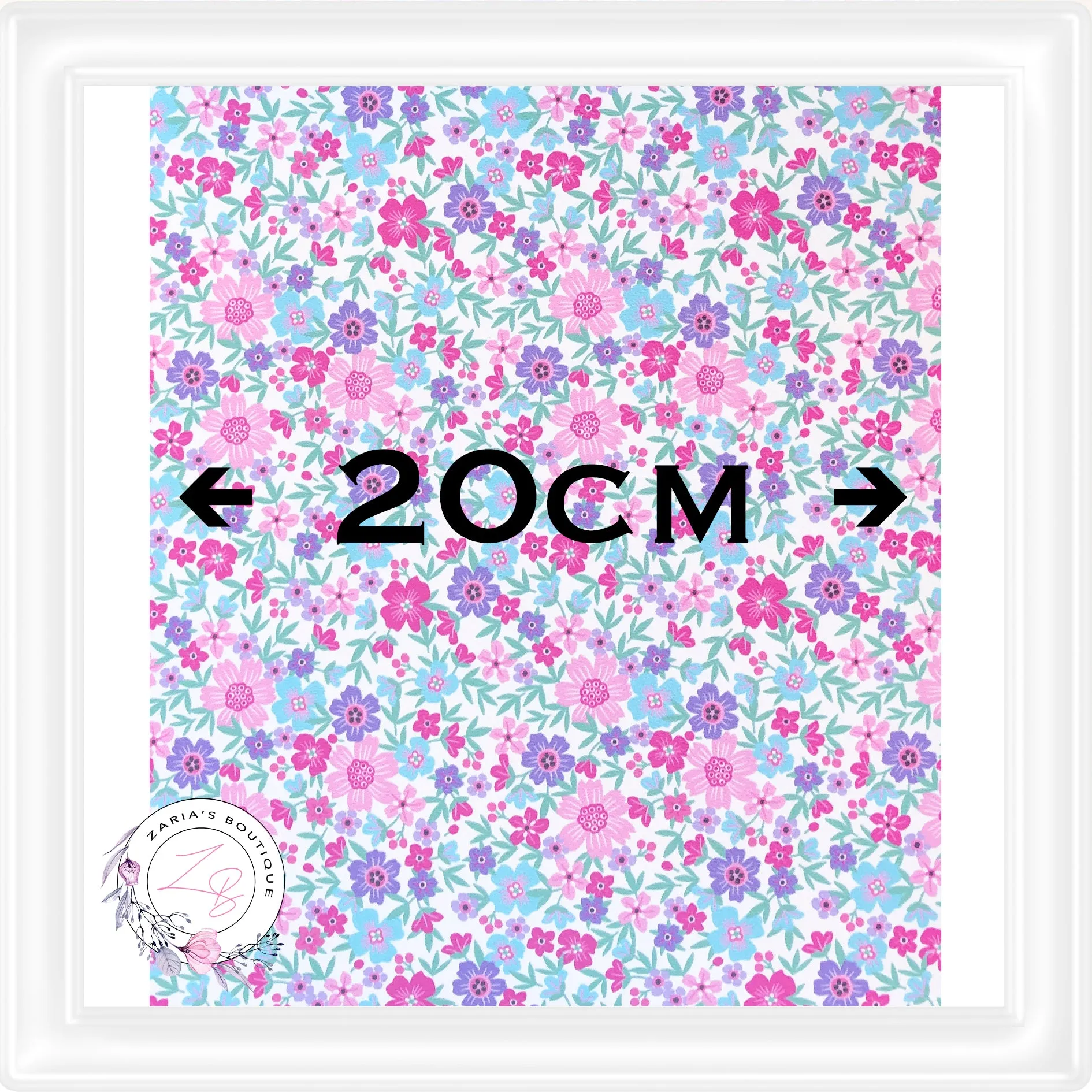⋅ Ditsy Floral ⋅ Custom Printed Vegan Faux Leather ⋅