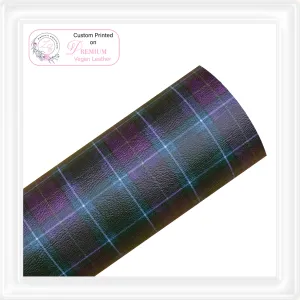 ⋅ My Highland Home ⋅ Tartan ⋅ Custom Printed Vegan Faux Leather ⋅