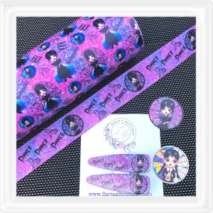 ⋅ Wednesday Collection ⋅ Ribbon ⋅ Faux Leather ⋅ Hair clips ⋅Resins ⋅