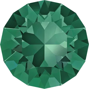 1028 & 1088 Swarovski Chaton & Round Stones, Emerald (205)