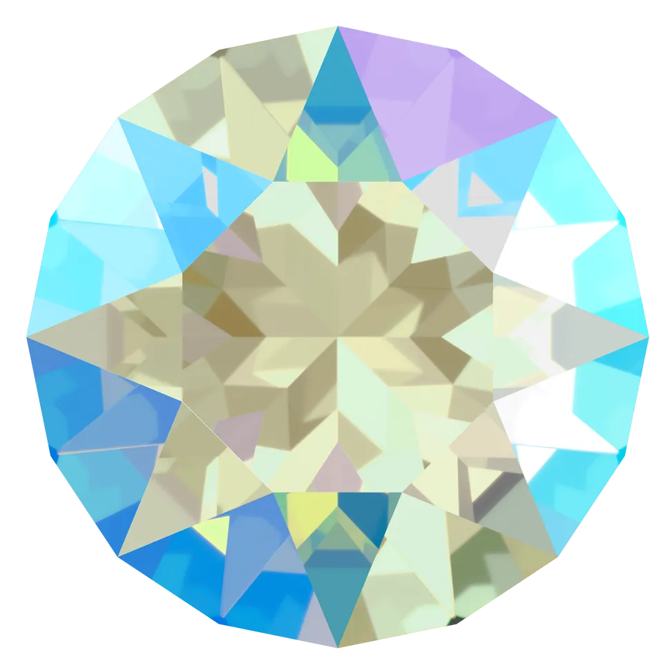 1028 & 1088 Swarovski Chaton & Round Stones, Light Sapphire Shimmer (211 SHIM)