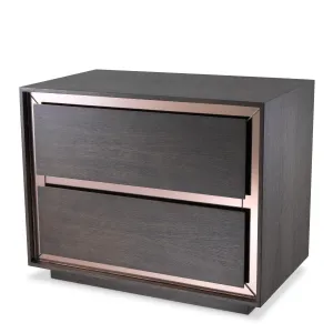 114222 - Side Table Cabas mocha straight oak veneer