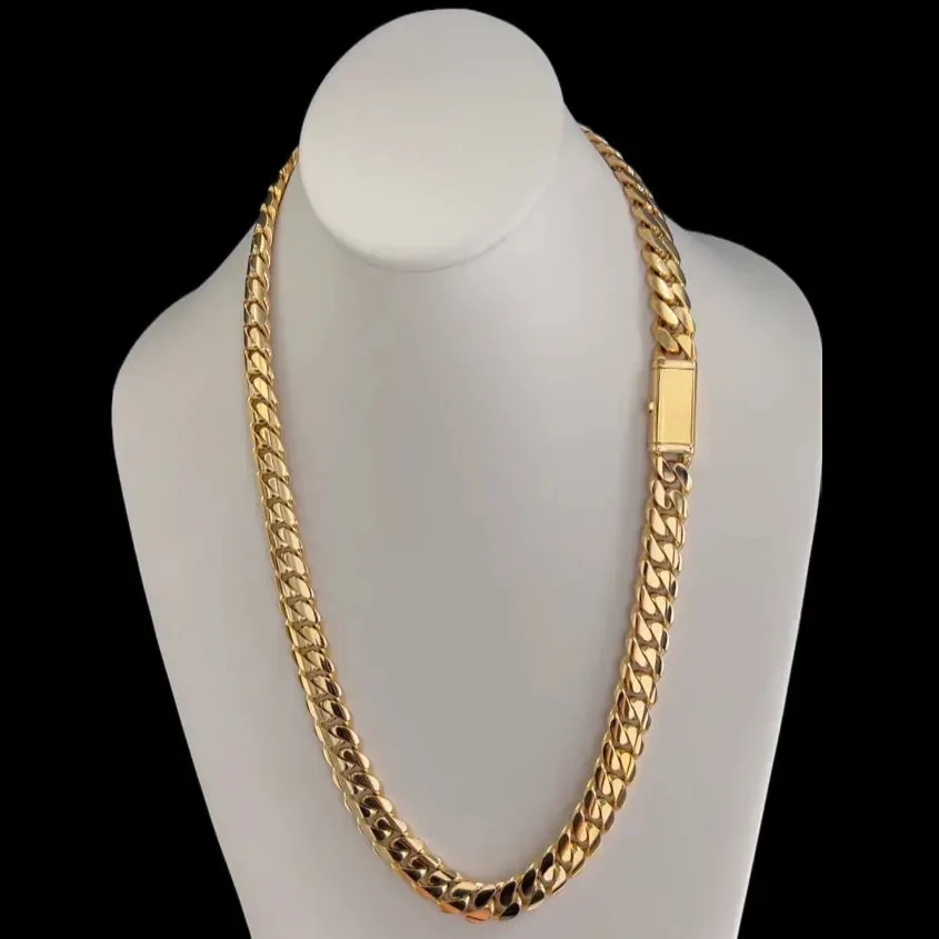 12 MM Sleek Lock Gold Over Silver