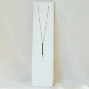 14ky Pave Diamond Bar Necklace