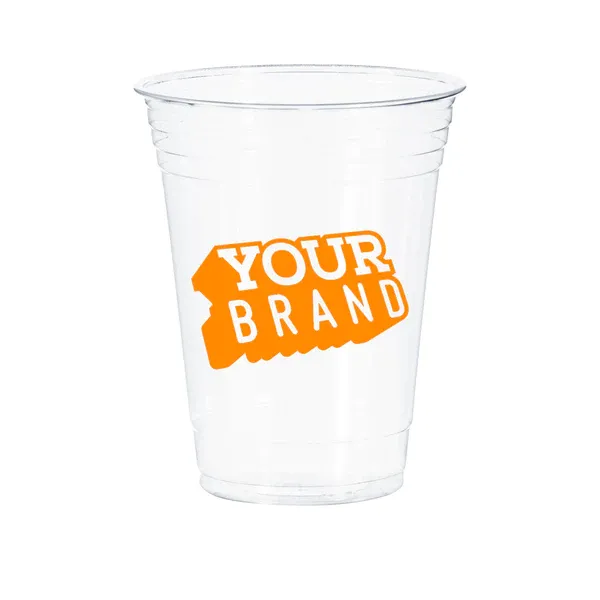 16 oz Custom Printed PET Cold Cups - 1,000/cs - 20 Cases Minimum