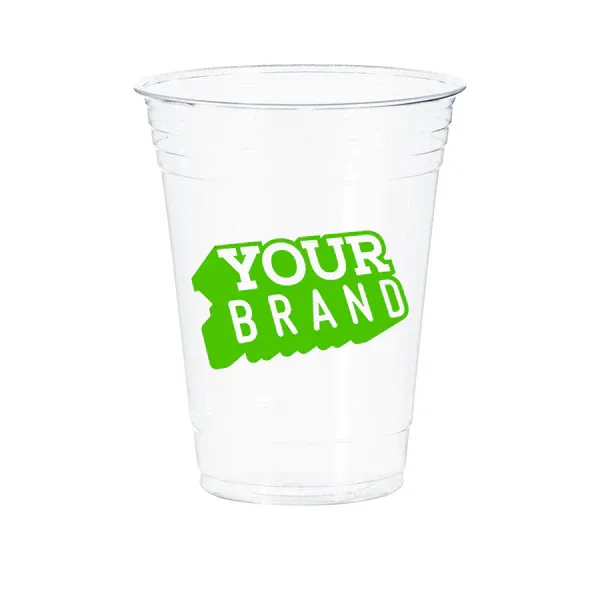 16 oz Custom Printed PET Cold Cups - 1,000/cs - 20 Cases Minimum