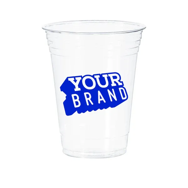 16 oz Custom Printed PET Cold Cups - 1,000/cs - 20 Cases Minimum