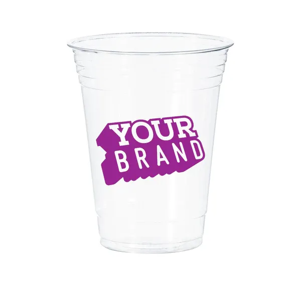 16 oz Custom Printed PET Cold Cups - 1,000/cs - 20 Cases Minimum