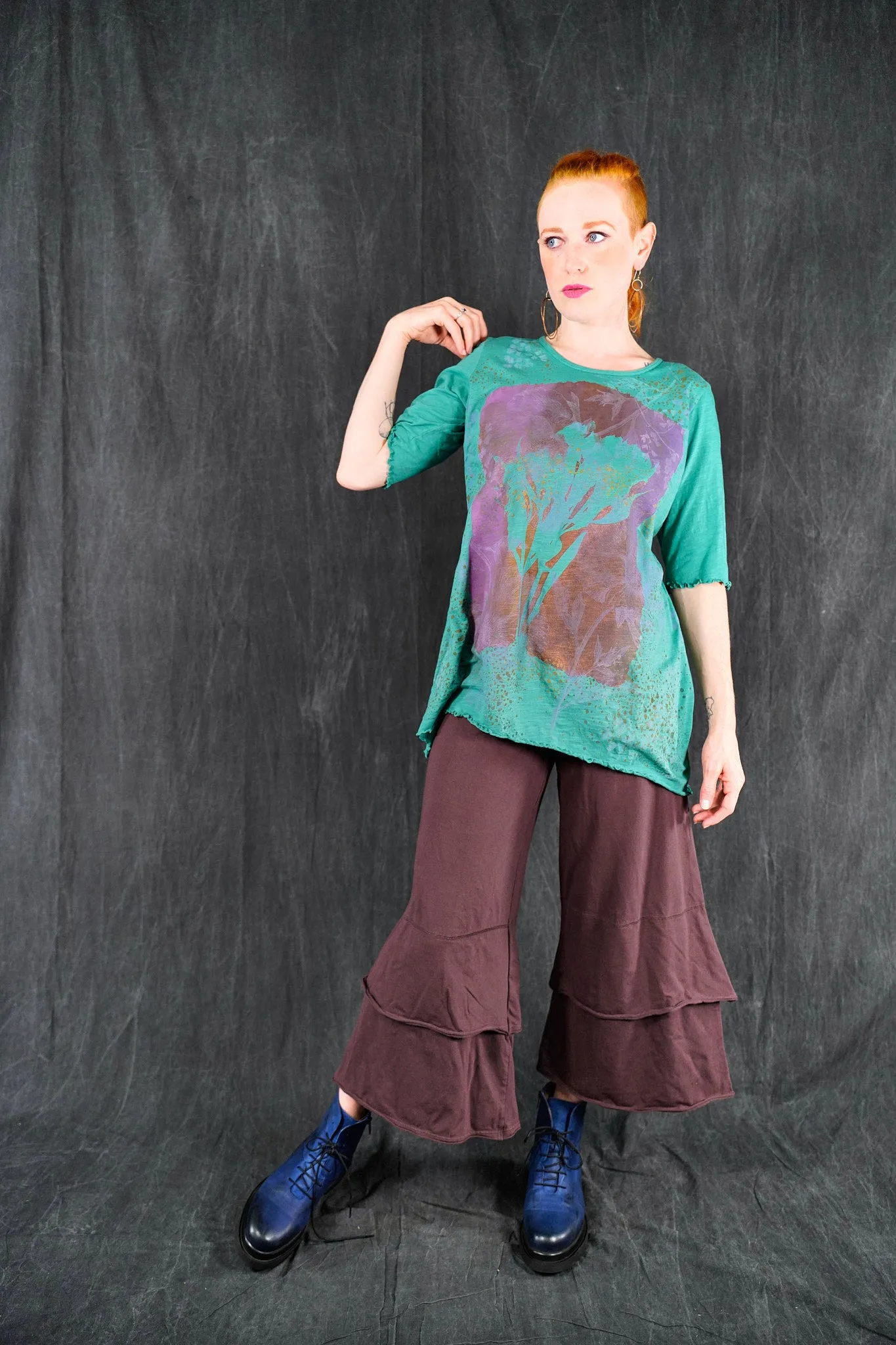 1600 Simple Tee Cyan-P