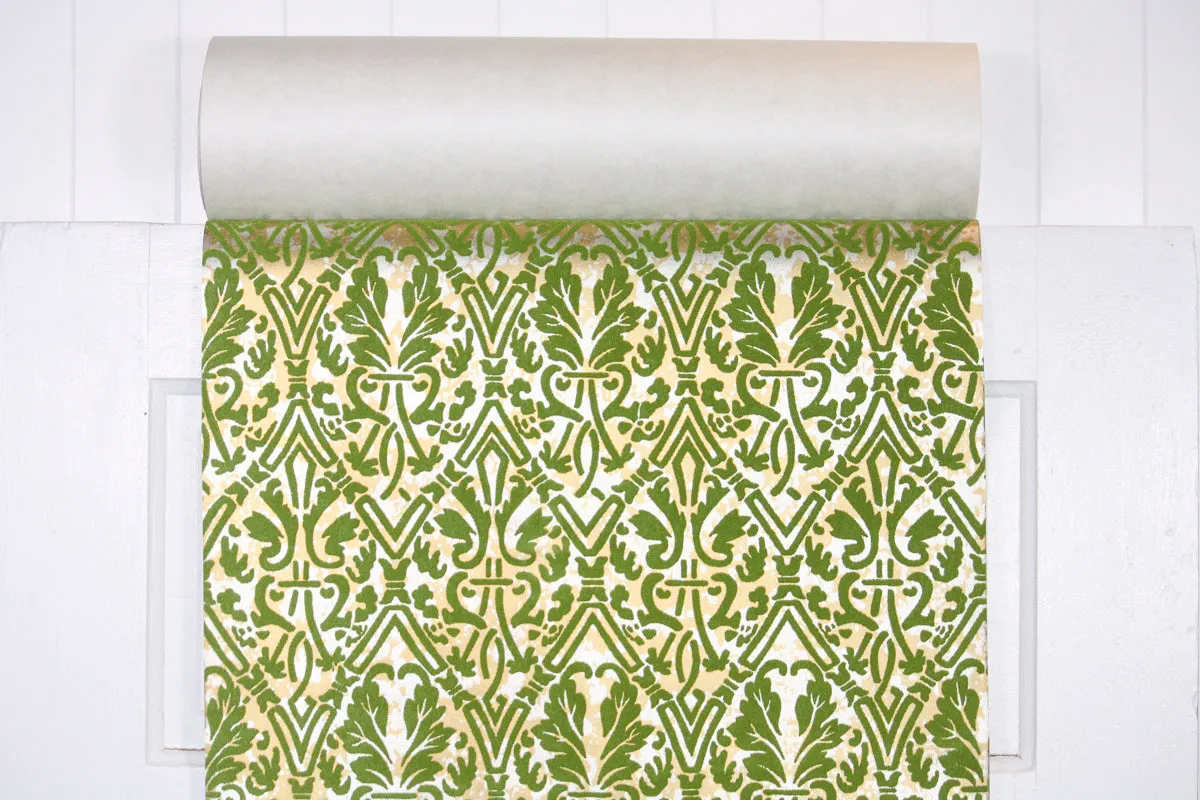 1970s Vintage Flock Wallpaper