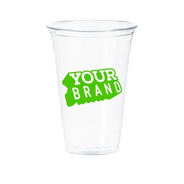 24 oz Custom Printed PET Cold Cups - 600/cs - 20 Cases Minimum