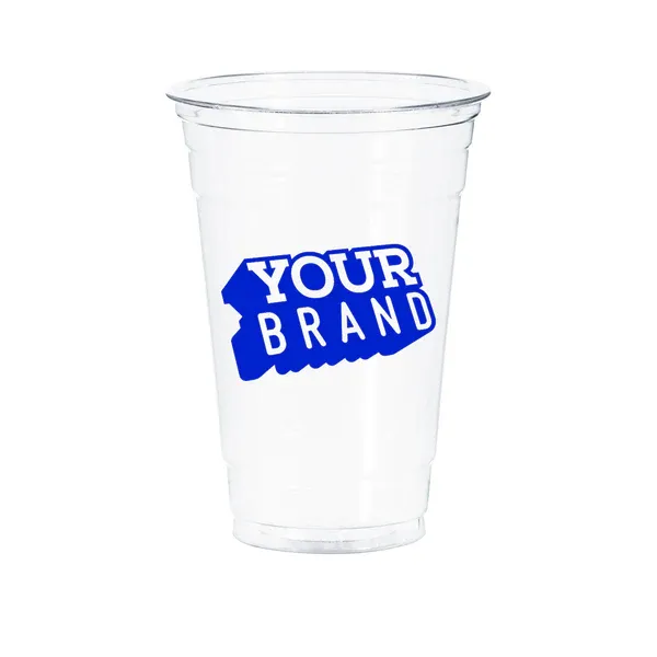 24 oz Custom Printed PET Cold Cups - 600/cs - 20 Cases Minimum