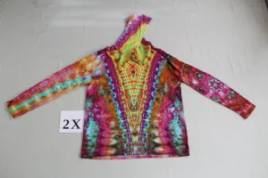 2X Long Sleeve Hooded Shirt