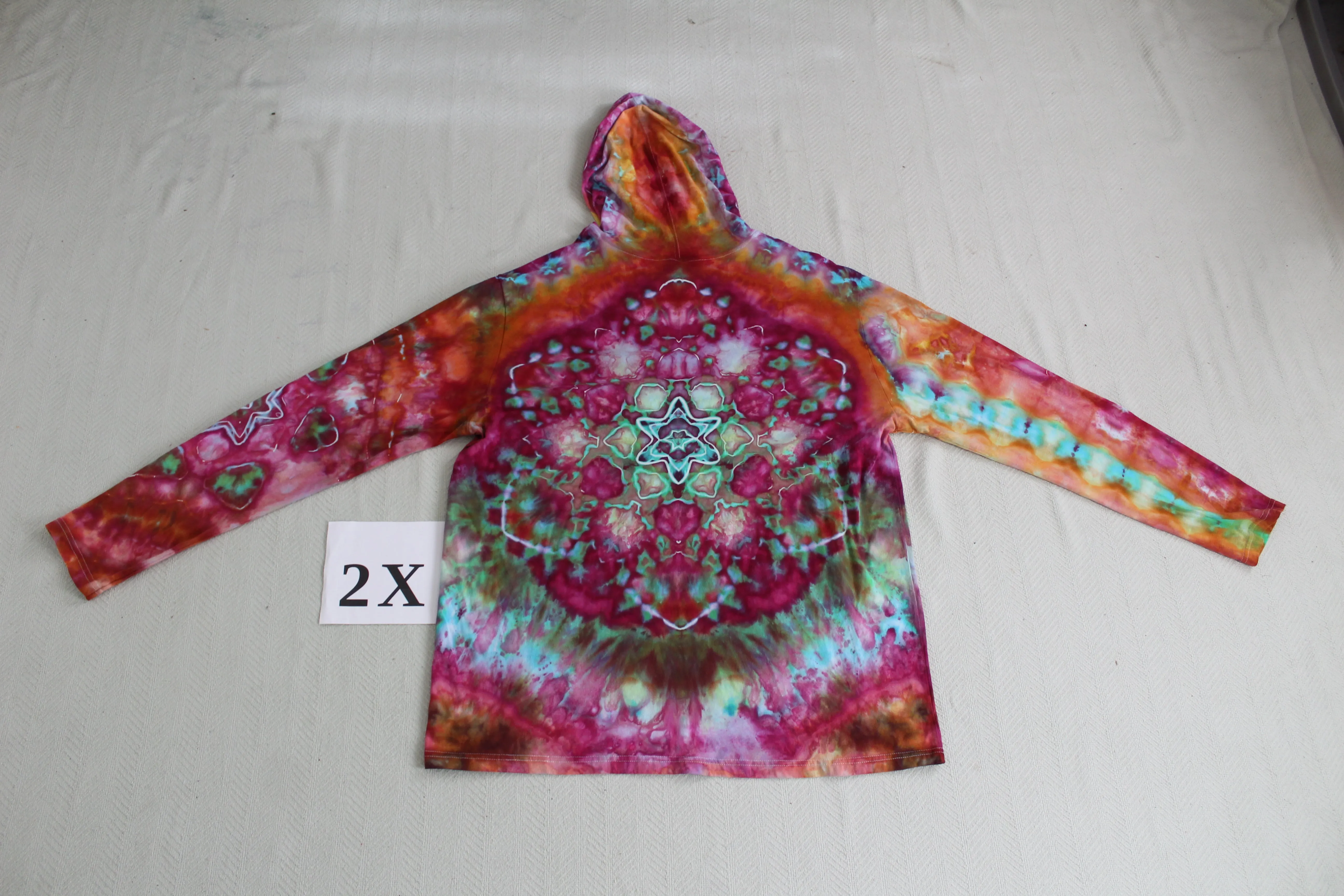 2X Long Sleeve Hooded Shirt