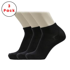 3-Pack Men Ankle Simple Sport Cotton socks(وسط)