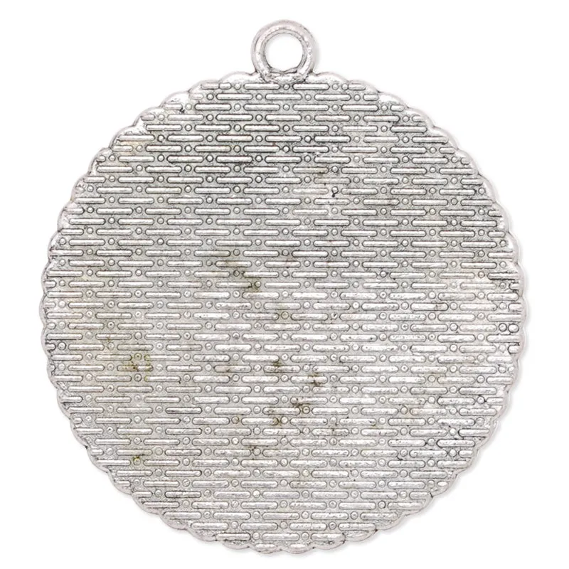 35mm Round simple Pendant tray,Zinc alloy filled,antique silver plated,20pcs/lot
