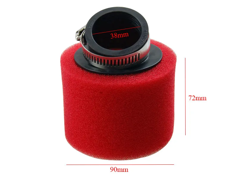 38mm Air Filter for 125cc Pit Quad Dirt Bike ATV Buggy