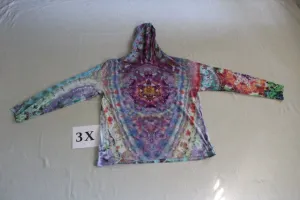 3X Long Sleeve Hooded Shirt