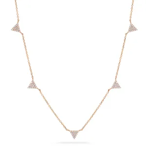 5 Triangle Diamond Necklace