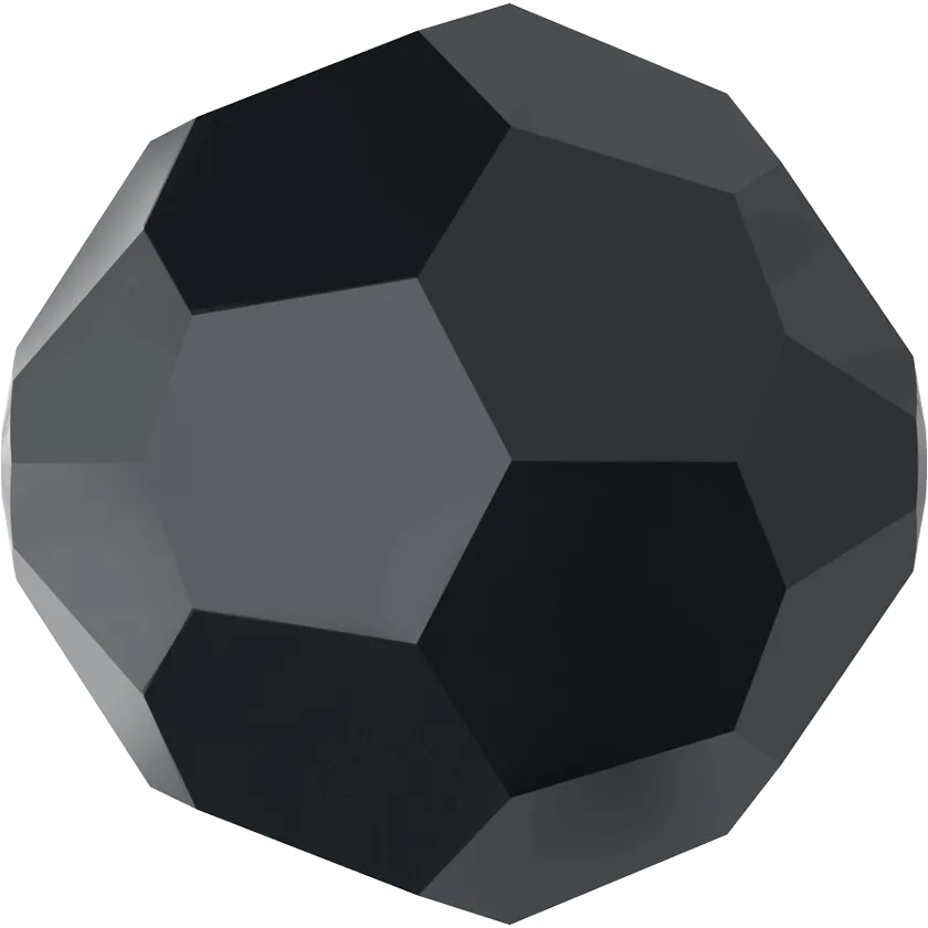 5000 Swarovski Round Beads, Jet Hematite (280 HEM)