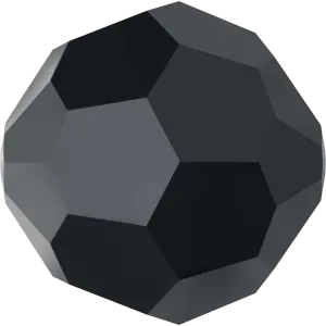 5000 Swarovski Round Beads, Jet Hematite (280 HEM)