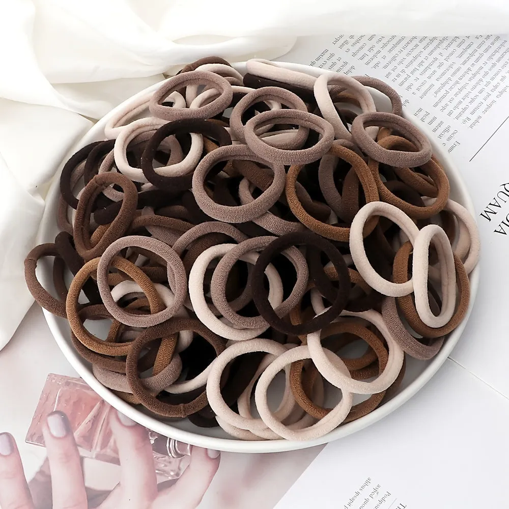 50PCS Colorful Hair Ties