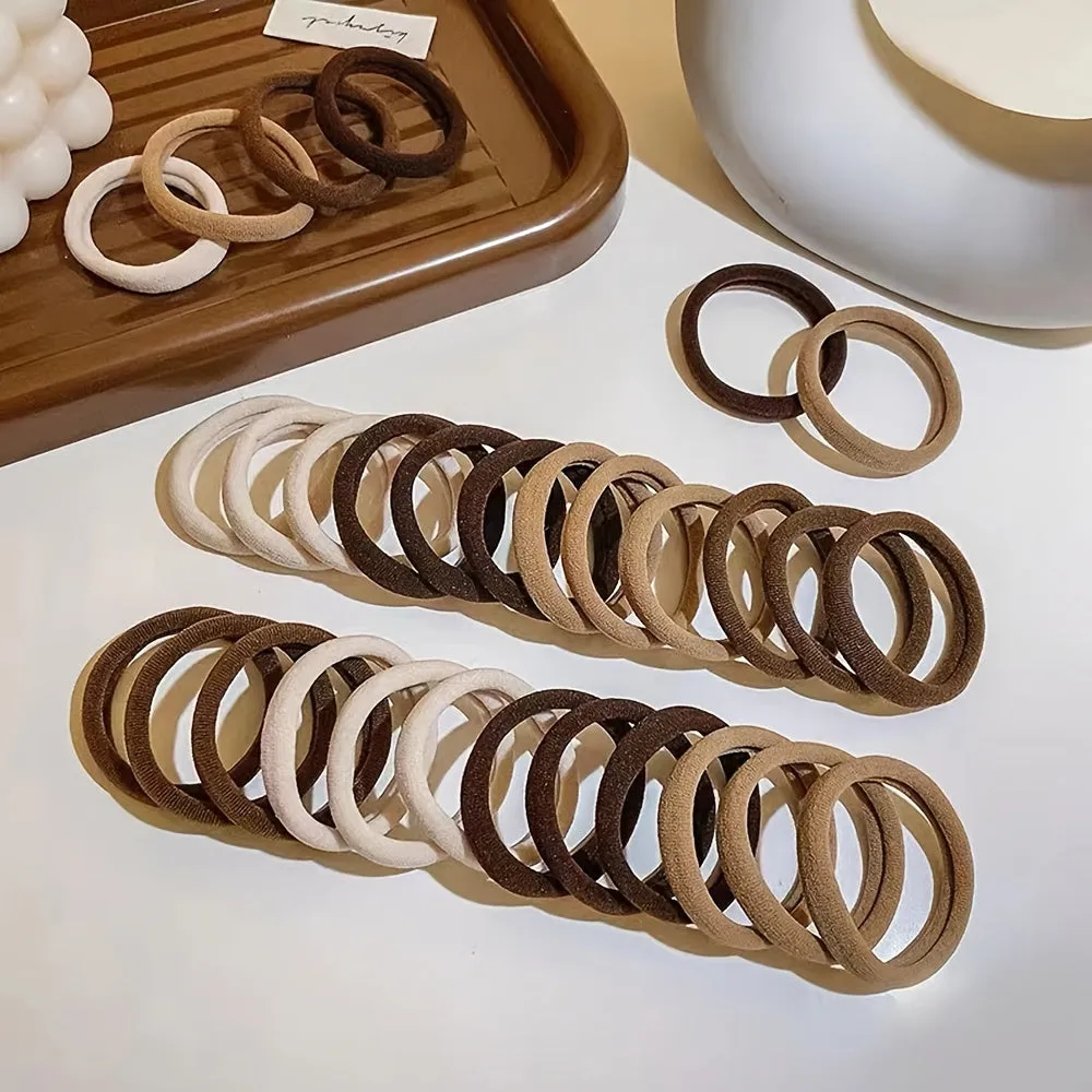50PCS Colorful Hair Ties