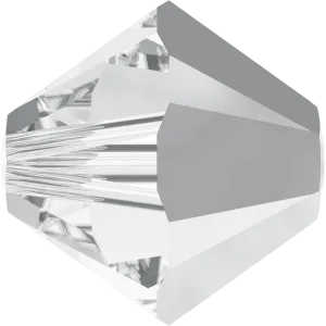 5328 Swarovski Bicone Beads, Crystal Light Chrome (001 LTCH)