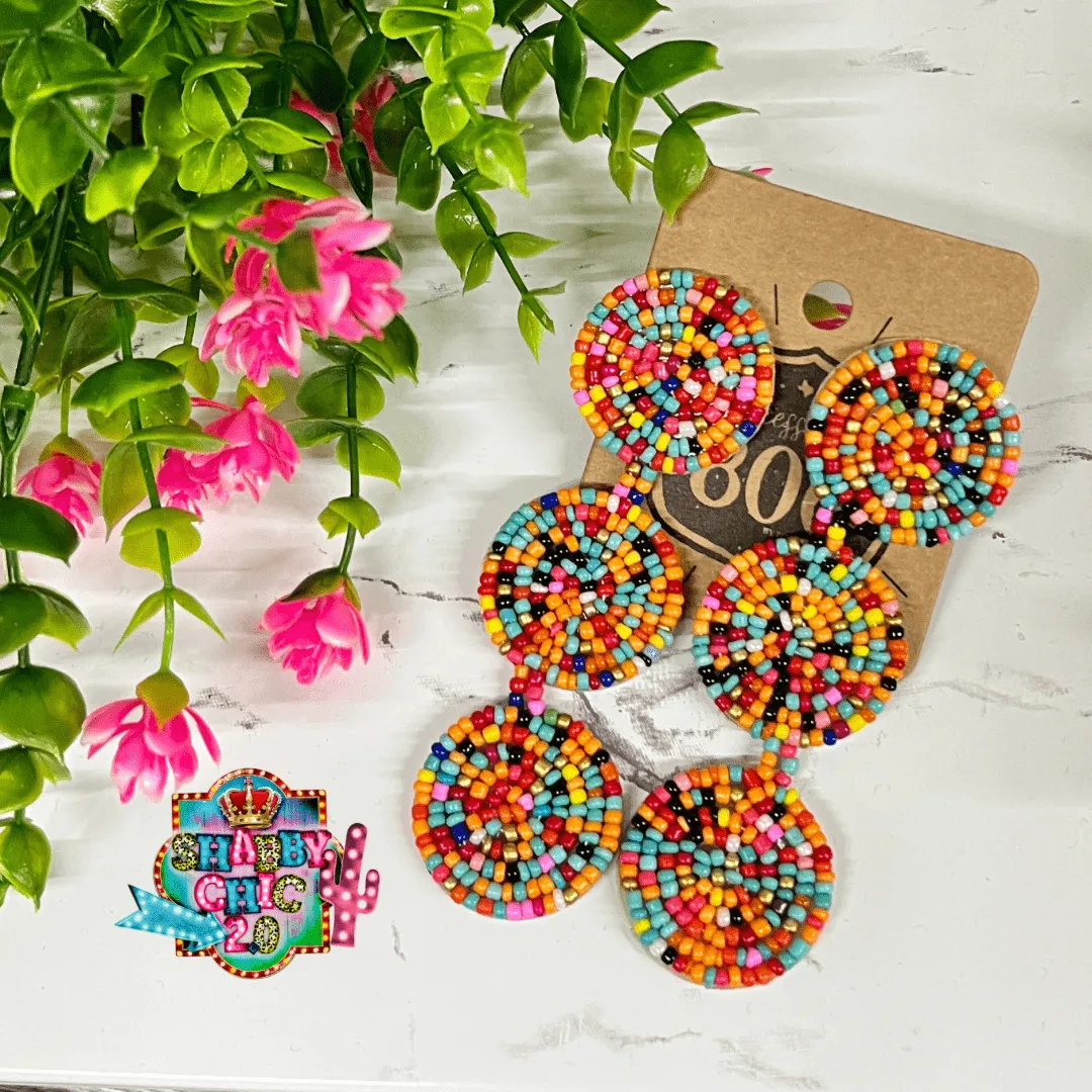806 Colorful Beaded Earrings