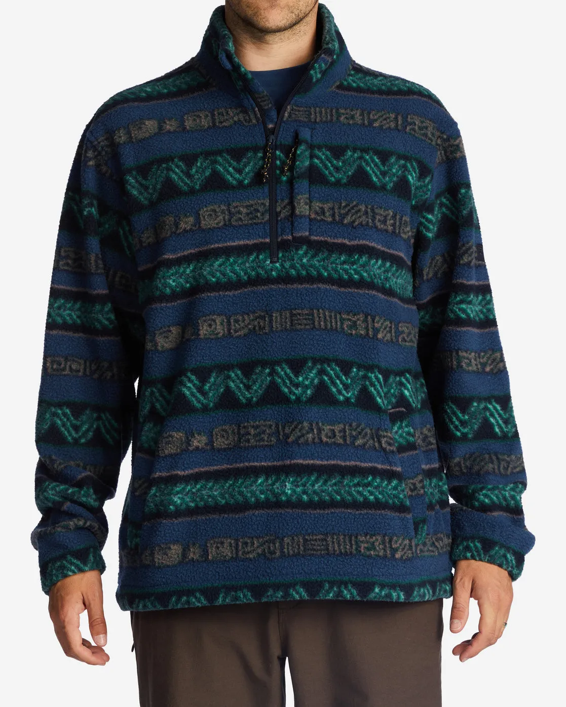 A/Div Boundary Half-Zip Mock Neck Pullover
