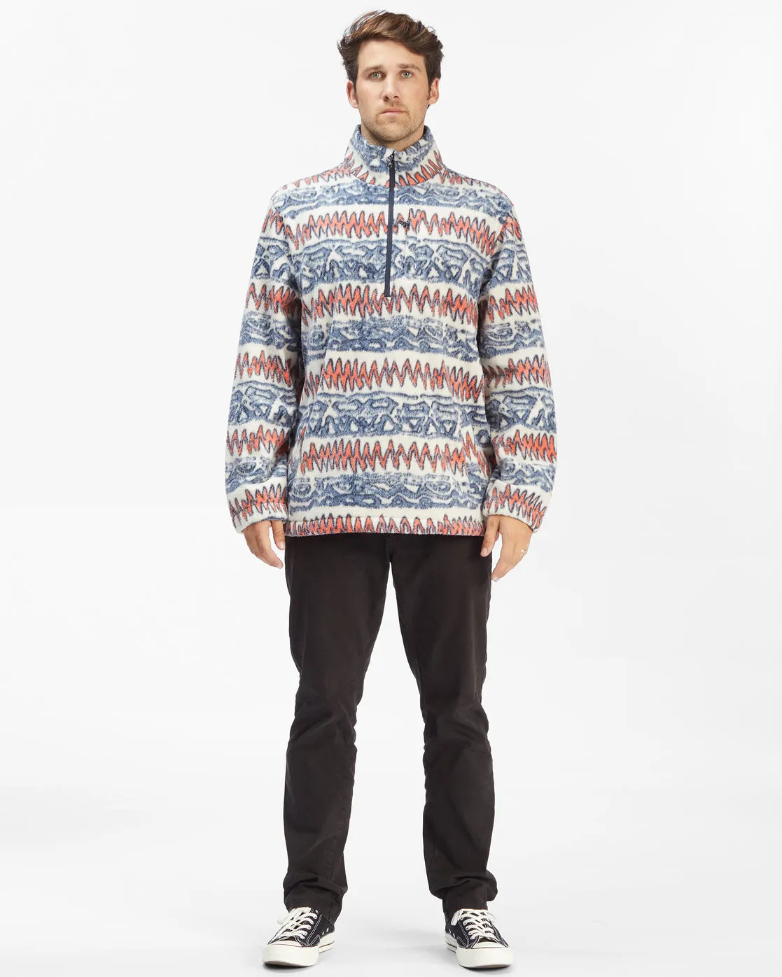 A/Div Boundary Half-Zip Mock Neck Pullover