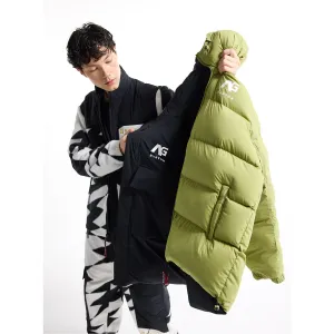 AG Railed Hooded Stretch Down Puffy Jacket