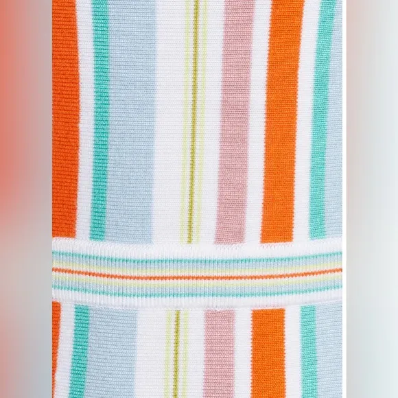 Ali &amp; Jay Shades On Stripe Body-Con Strappy Midi Length Sweater Dress Sz M or L