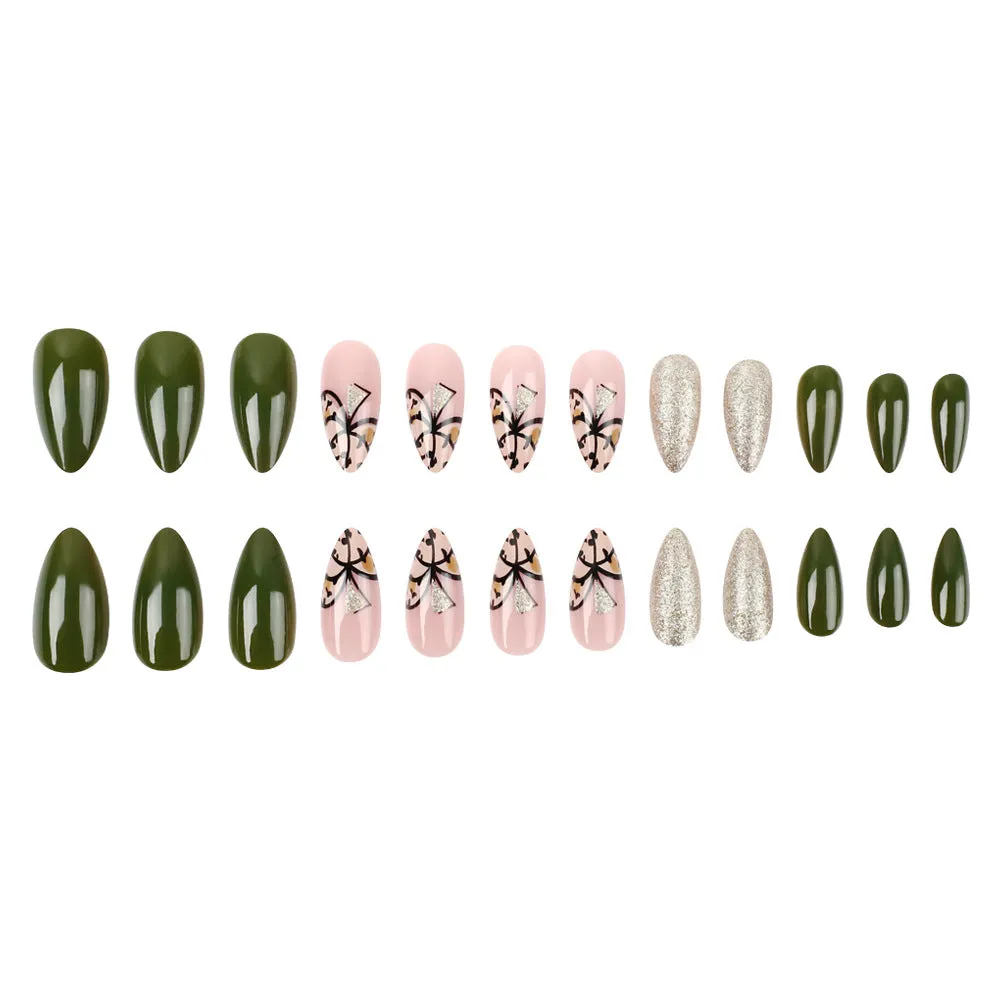 Almond Oval Glossy Pumpkin