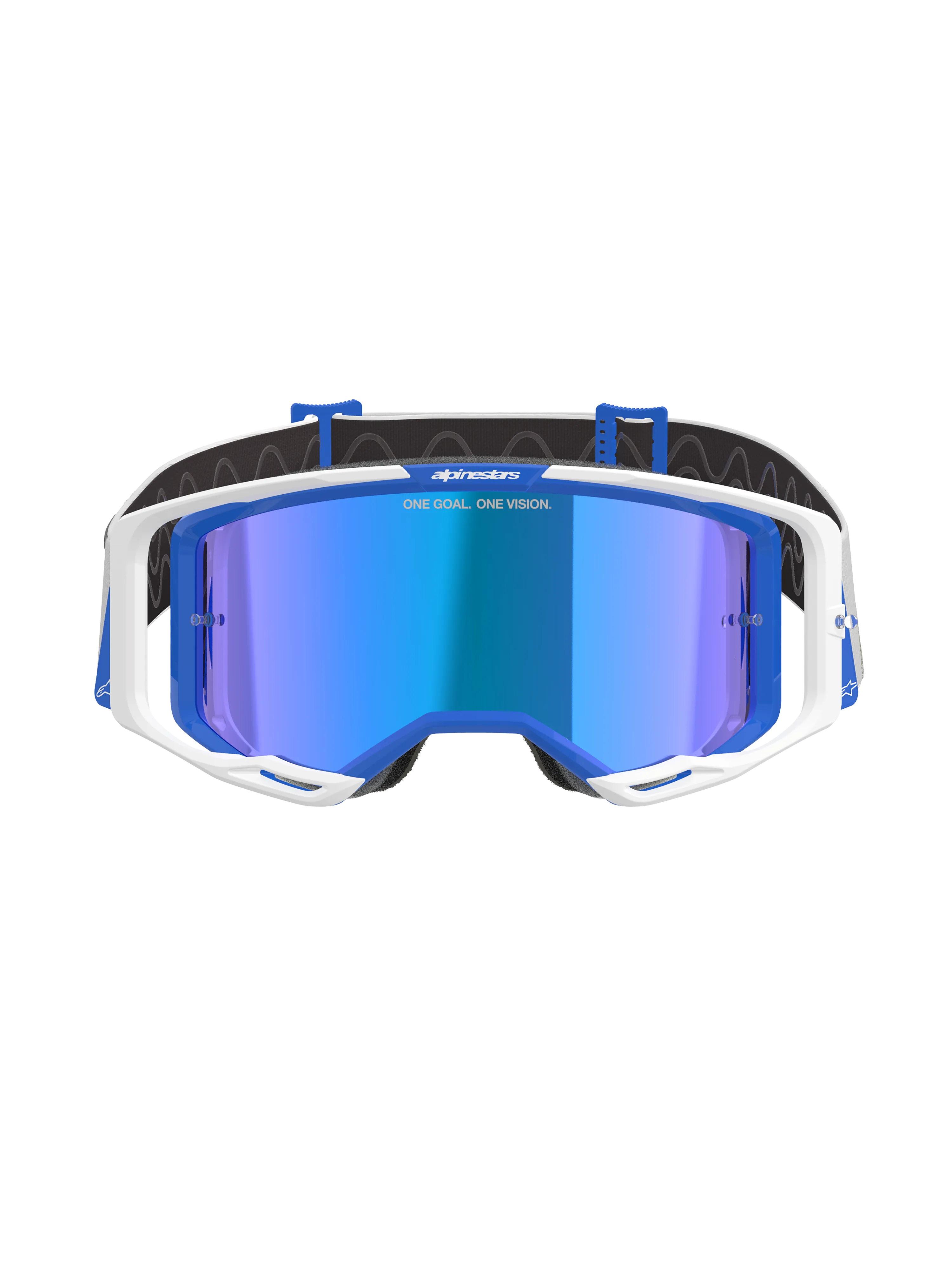 Alpinestars - Vision 8 Corp Blue/White Mirror Lens Goggle