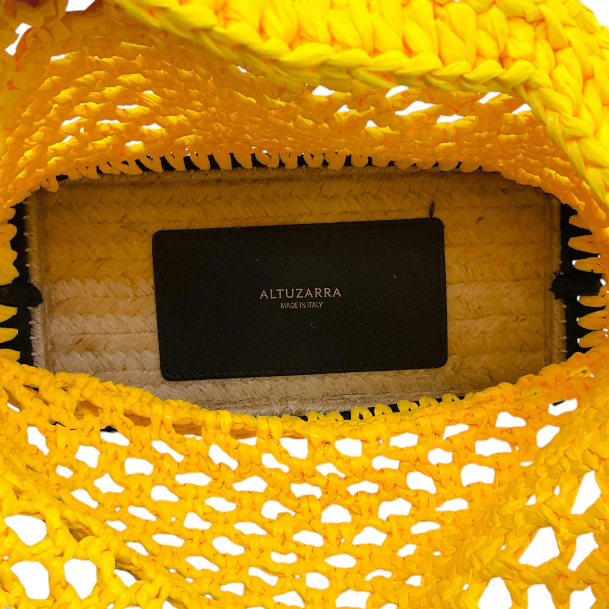 Altuzarra Yellow Espadrille Tote