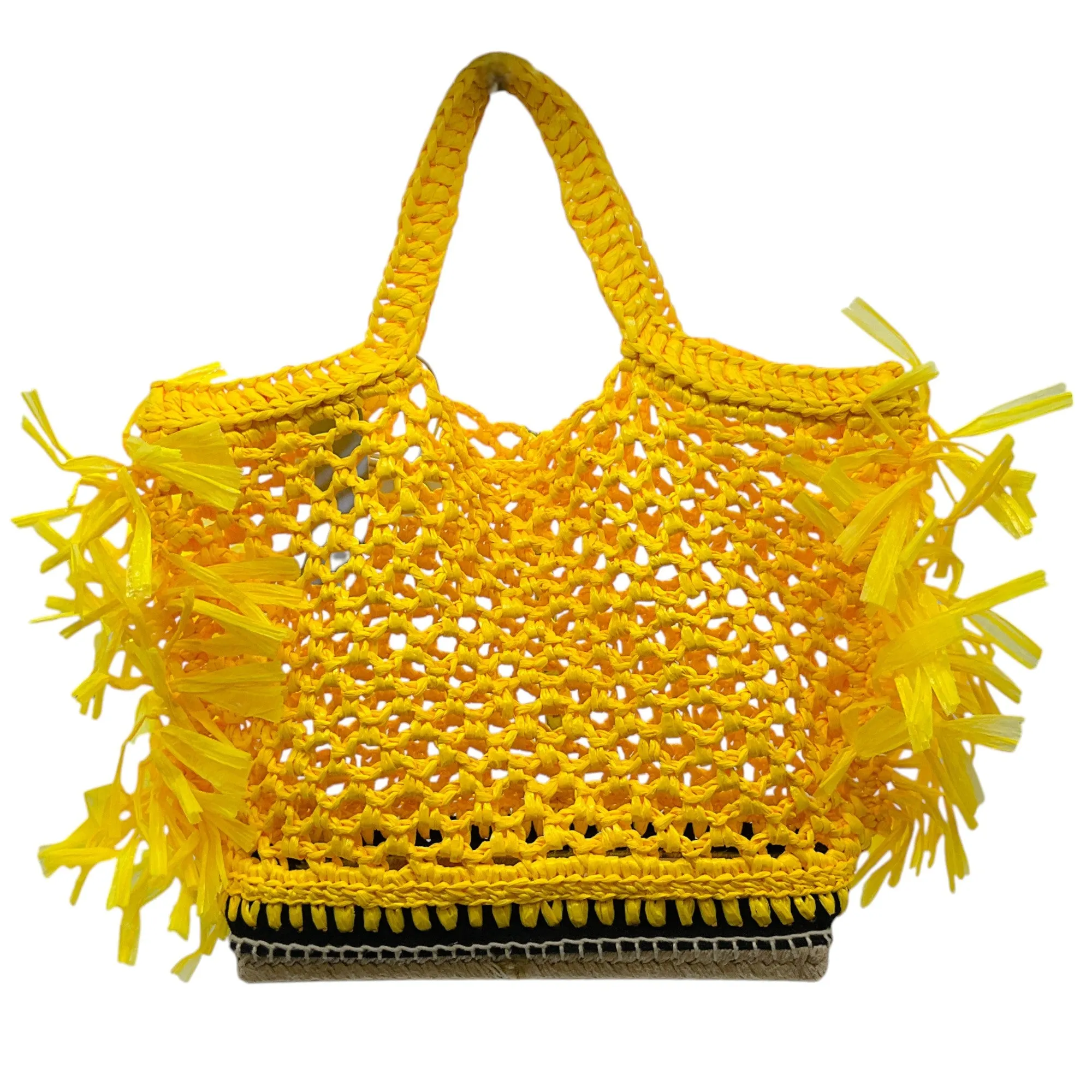 Altuzarra Yellow Espadrille Tote