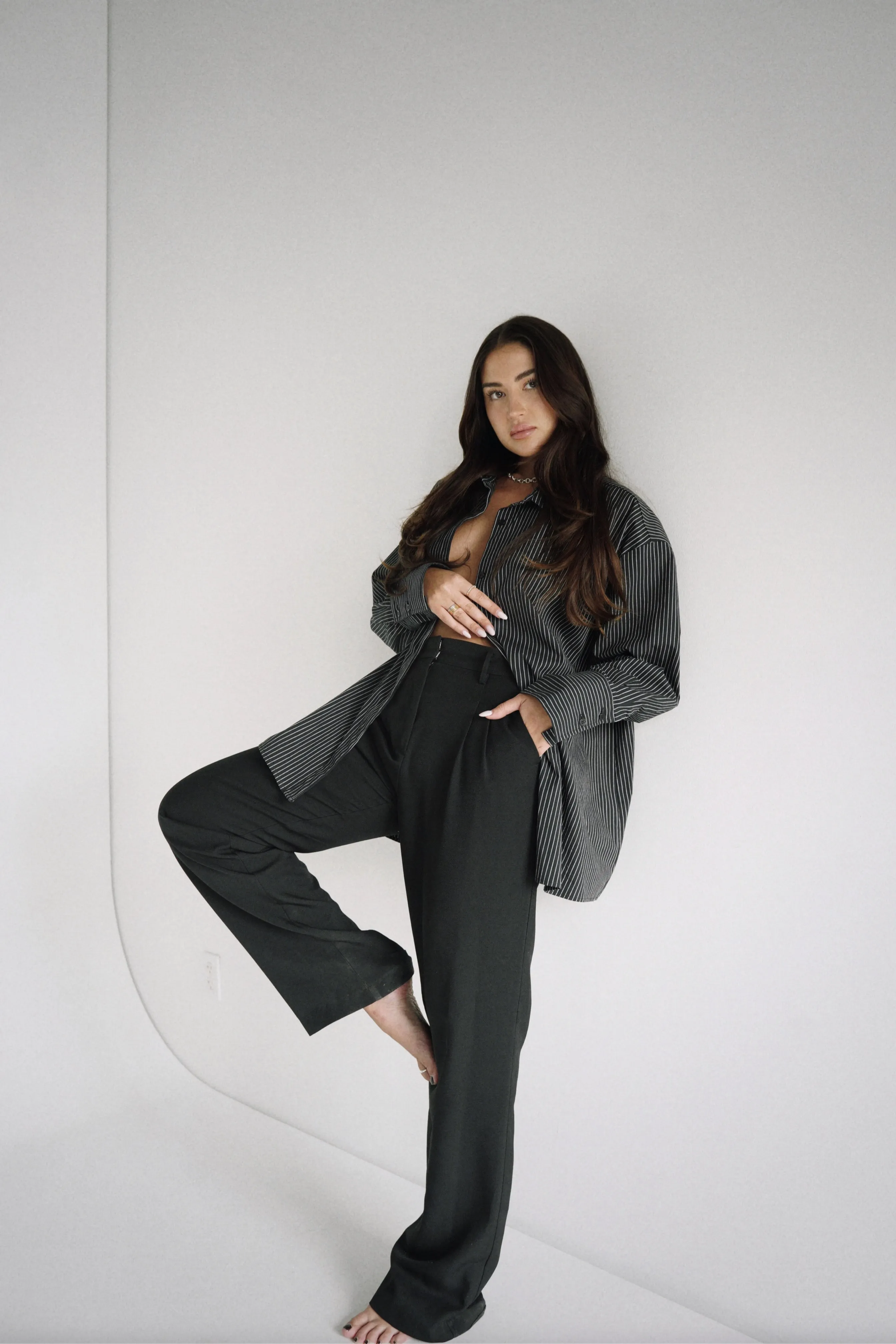 Amber Shirt Black Stripe