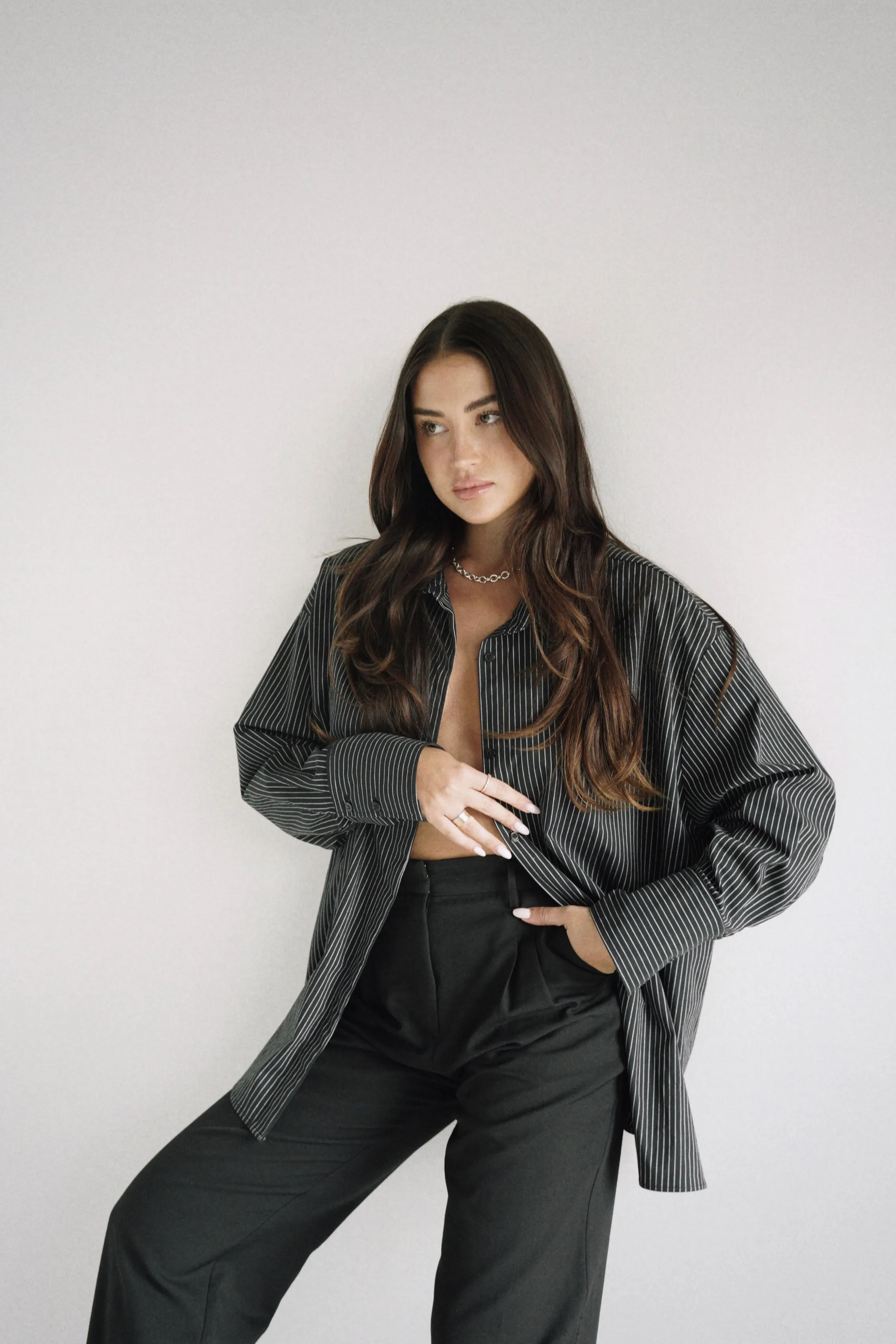 Amber Shirt Black Stripe