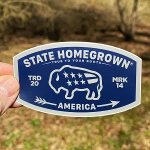 America Buffalo Decal