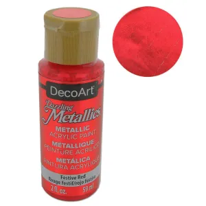 Americana Dazzling Metallic Festive Red