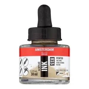 Amsterdam Acrylic Inks 30ml - Pewter