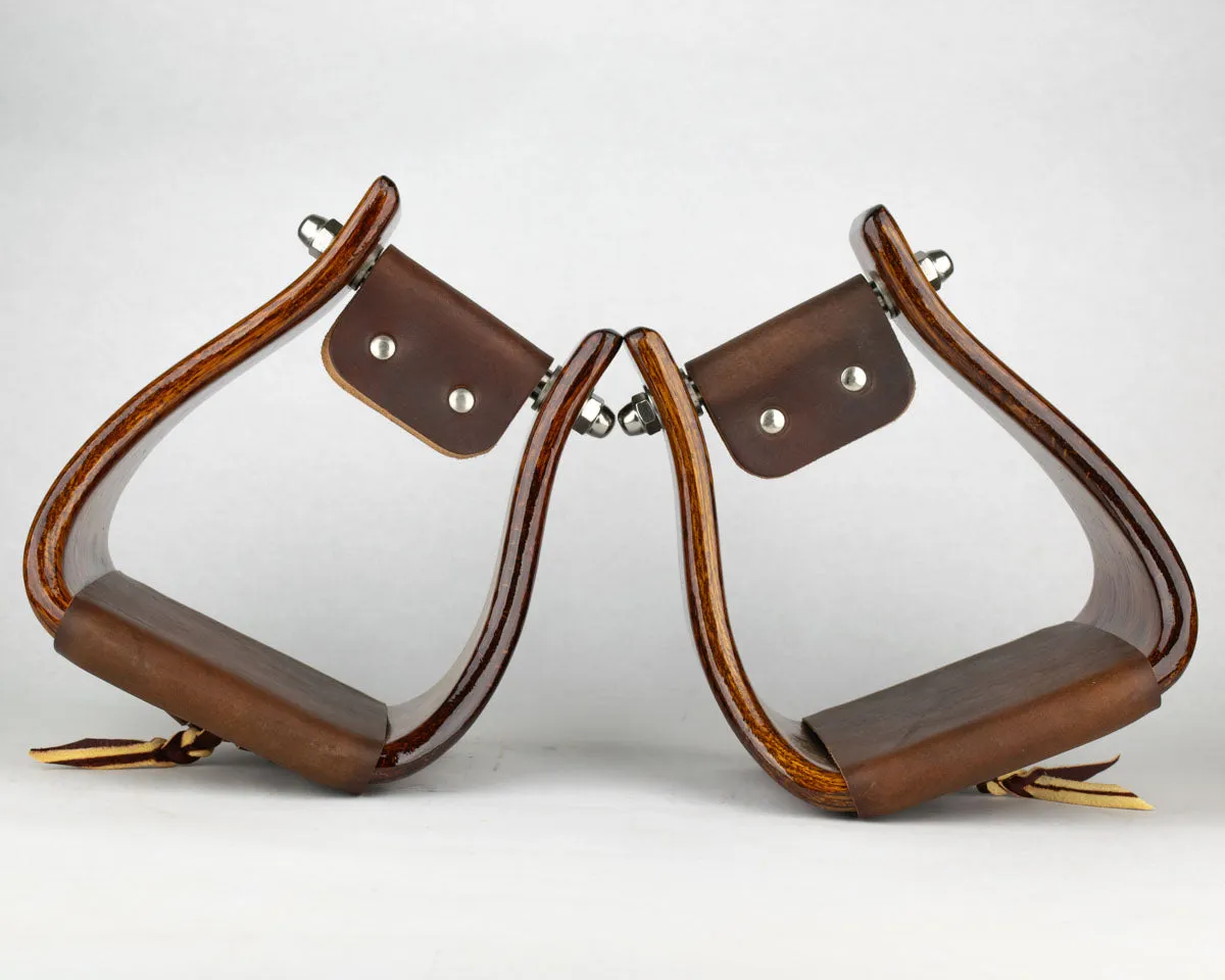Angled Buckaroo - 5" Mahogany Stain