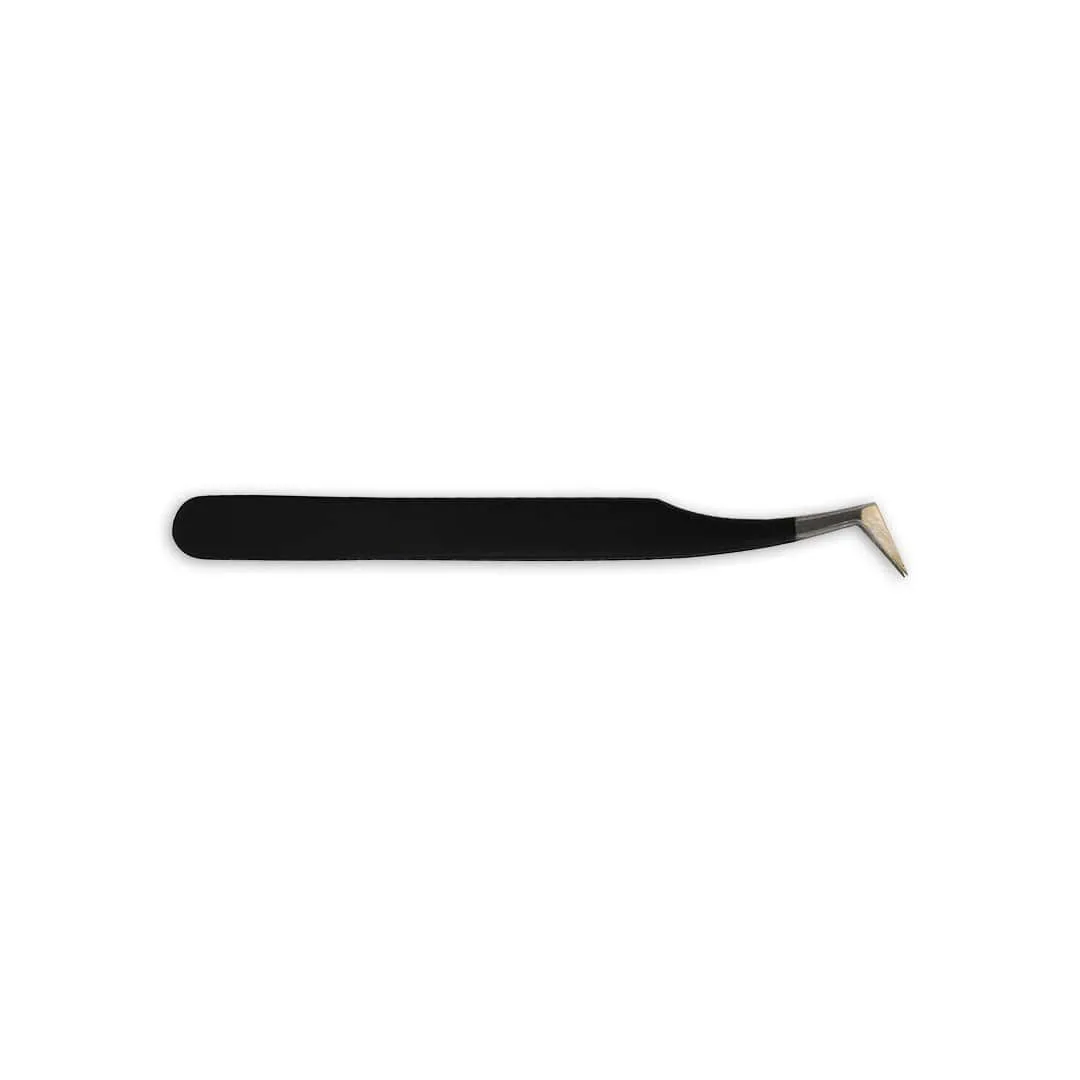Angled Fine Point Tweezers