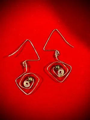 Angles and Swirls Earrings #21020