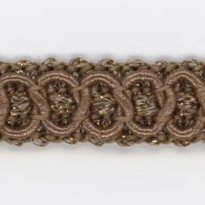 Antique Metallic Trimming Braid #35 Brown