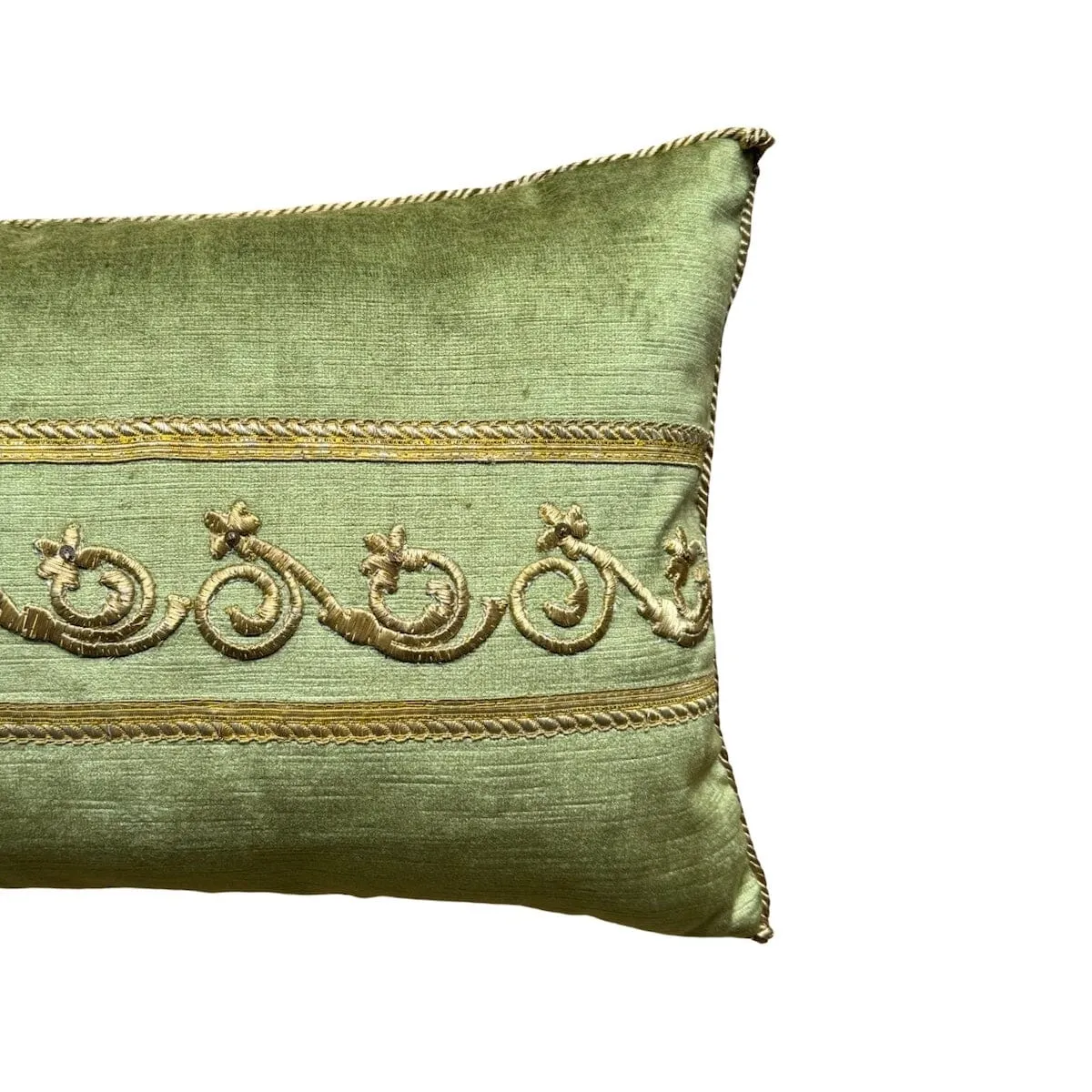 Antique Ottoman Empire Raised Gold Embroidery (#E131723 | 11 1/2 x 23")