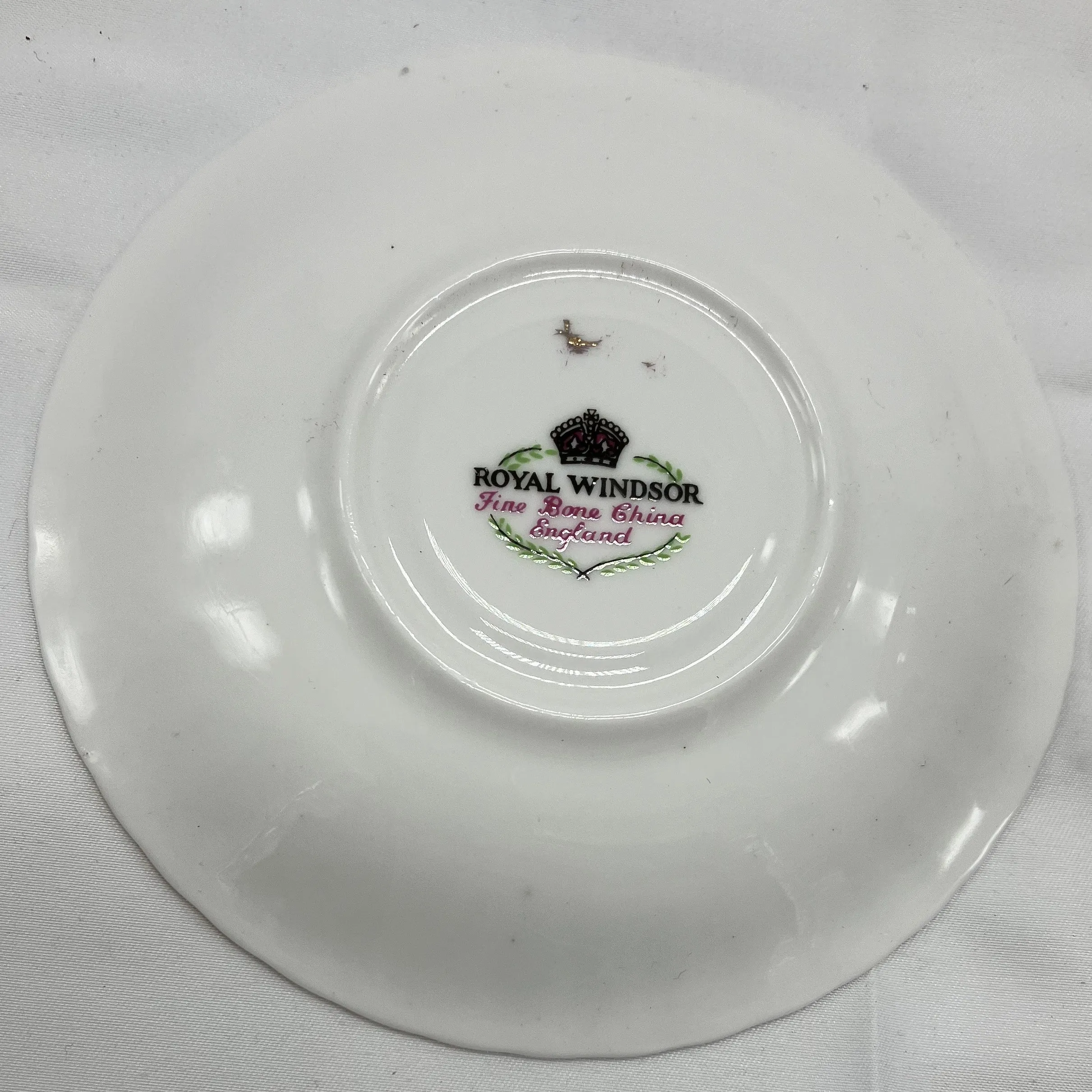 Antique "Poppy" Demi Tasse / Teacup and Saucer, Bone China.