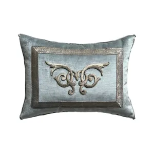 Antique Raised Silver Metallic Embroidery(#E072624 | 12.5 x 17")